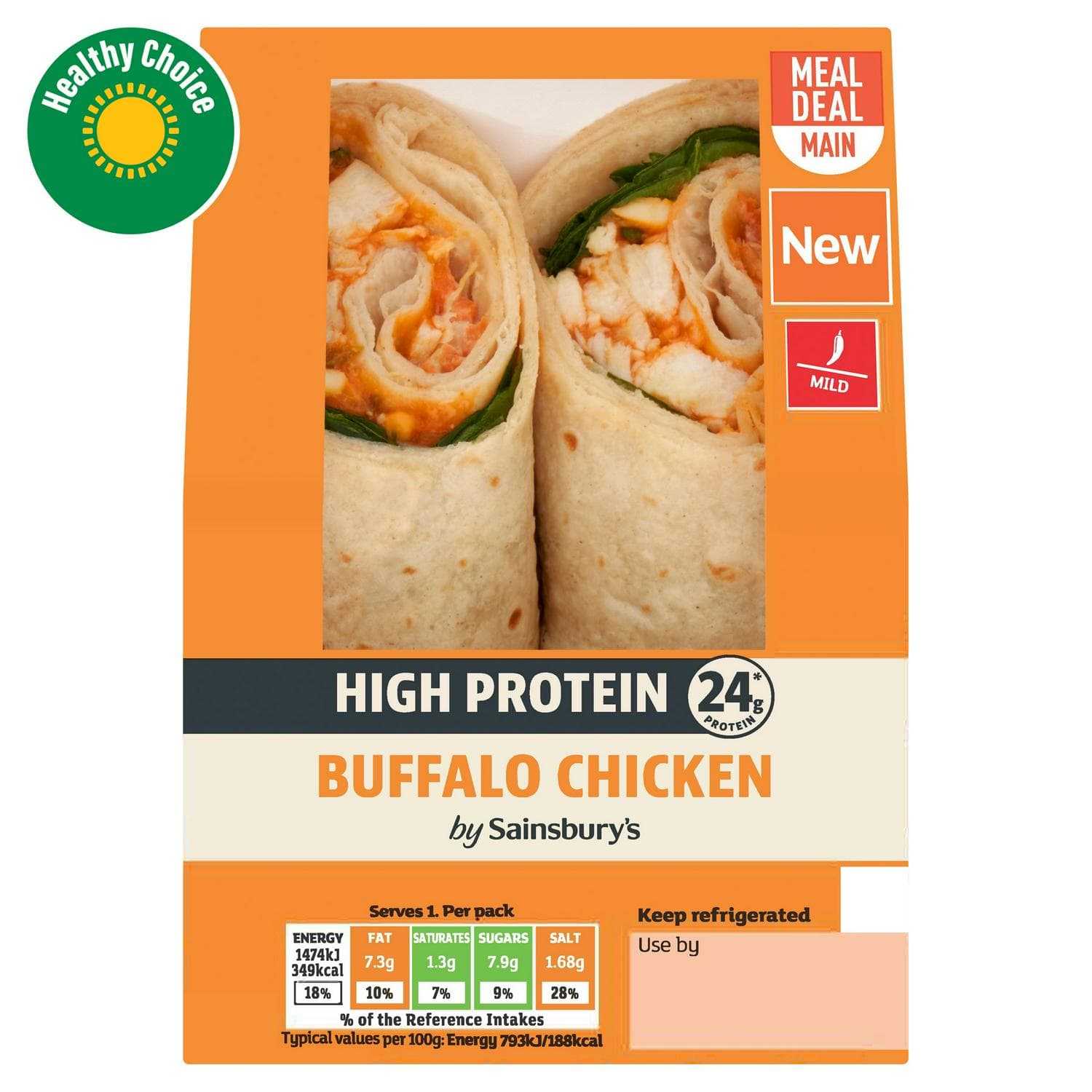 Sainsbury's High Protein Buffalo Chicken Wrap